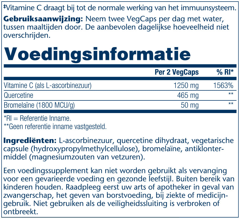 Quercetine, Bromelain & Vit C